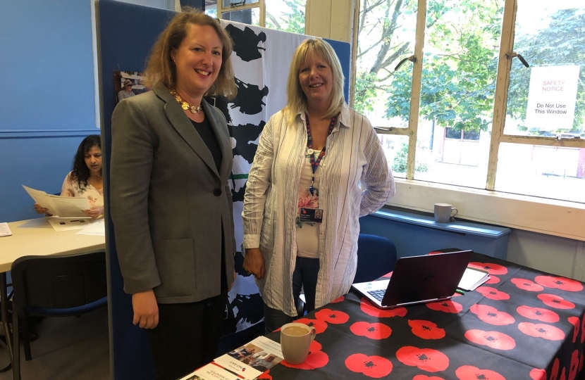 Victoria Prentis MP at Heyford and Bicester Veterans Support Group