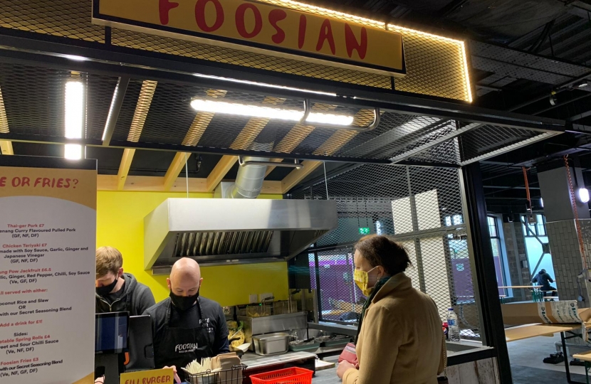 Victoria visits Foosian in Banbury