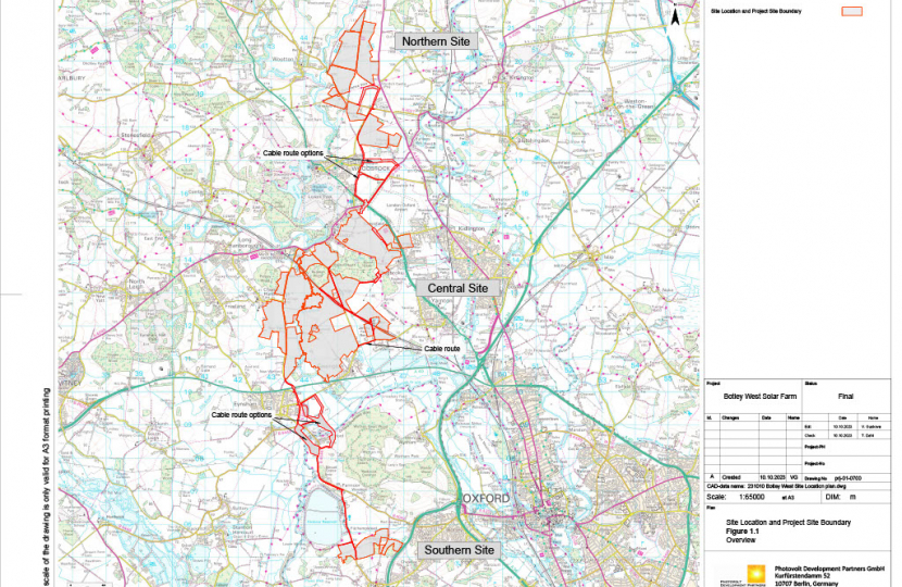 Botley West Solar Farm Site Plan