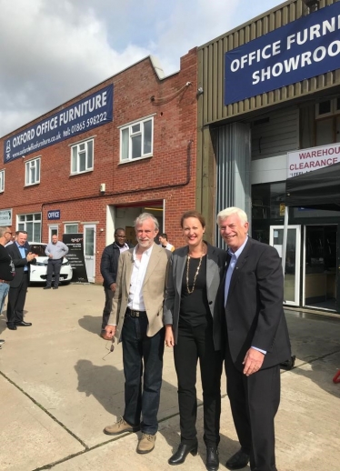 Victoria at the launch of Oxfordshire's first Electric Vehicle Network