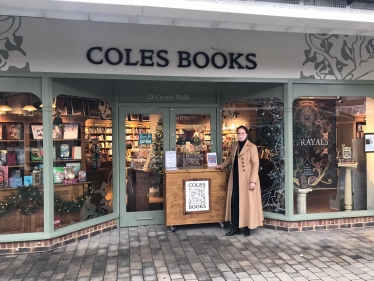 Victoria visits Coles Books in Bicester