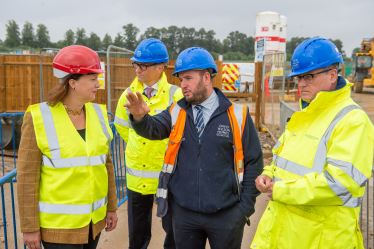 Victoria on Building Site