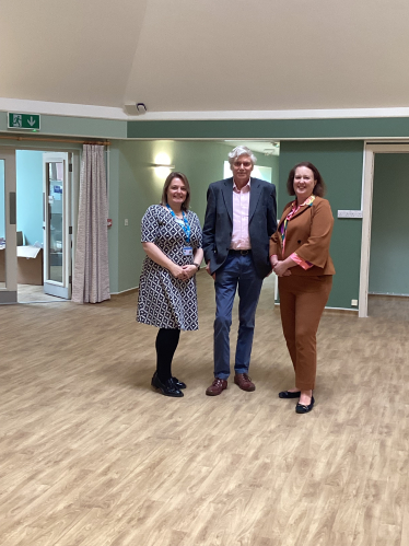 Victoria with CEO Emma Radley and Sir Tim Jenner Chair of Board 